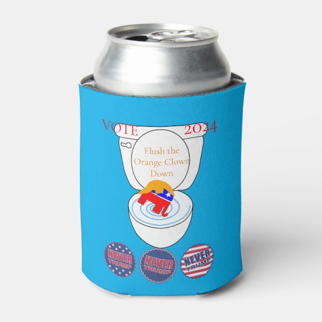 Flush the Orange Clown Thunder_Cove Dosenkühler (Kanne Vorderseite)