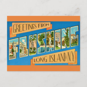 Flushing NY Begrüßung Postkarte