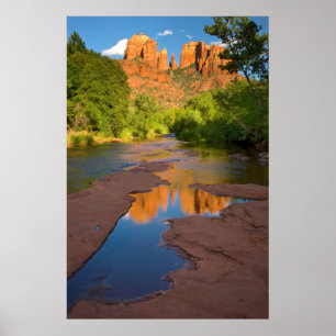 Fluss am Red Rock Crossing, Arizona Poster