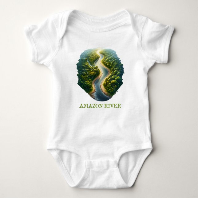 Fluss Amazon Baby Strampler (Vorderseite)