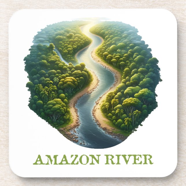 Fluss Amazon Getränkeuntersetzer (Vorderseite)
