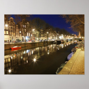 Fluss Amsterdam Poster