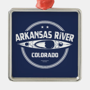 Fluss Arkansas, Colorado Ornament Aus Metall
