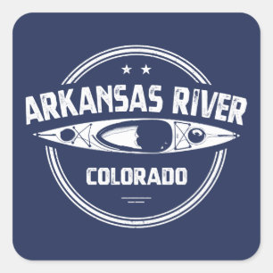 Fluss Arkansas, Colorado Quadratischer Aufkleber