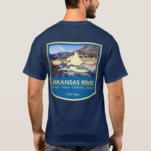 Fluss Arkansas (PFK) T-Shirt (Rückseite)