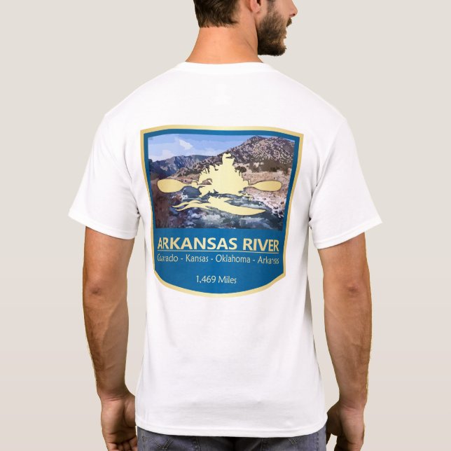 Fluss Arkansas (PFK) T-Shirt (Rückseite)