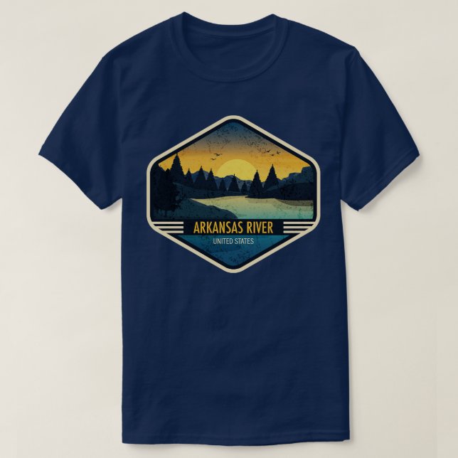 Fluss Arkansas T-Shirt (Design vorne)