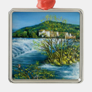 FLUSS ARNO BEI ROVEZZANO Florenz Toskana Landschaf Ornament Aus Metall