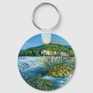 FLUSS ARNO BEI ROVEZZANO Florenz Toskana Landschaf Schlüsselanhänger