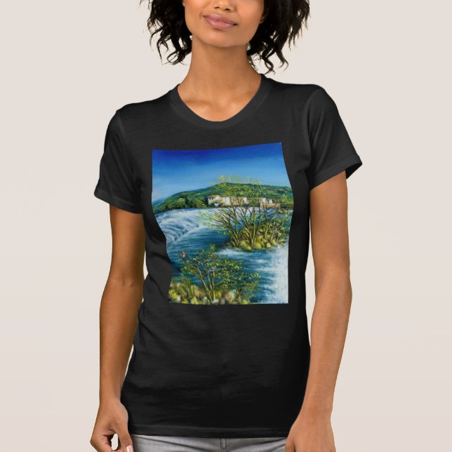 FLUSS ARNO BEI ROVEZZANO Florenz Toskana Landschaf T-Shirt (Vorderseite)