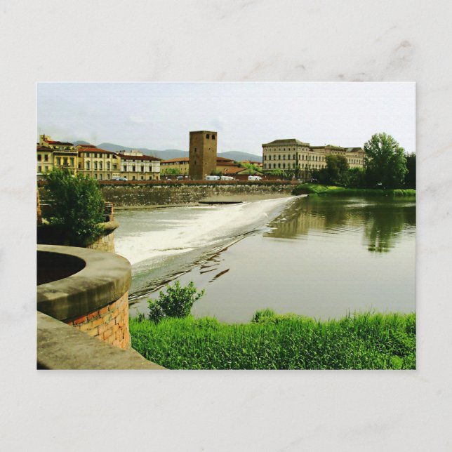 Fluss Arno Postkarte (Vorderseite)