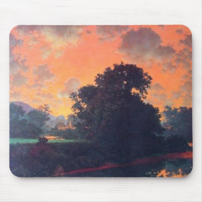Fluss bei Scutney by Maxfield Parrish Mousepad (Vorne)