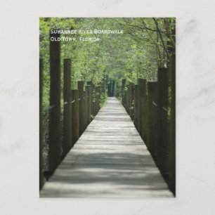Fluss Boardwalk Postkarte