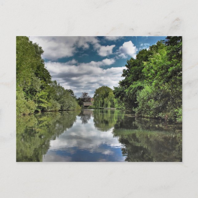 Fluss Bure Wroxham bis Coltishall Postkarte (Vorderseite)