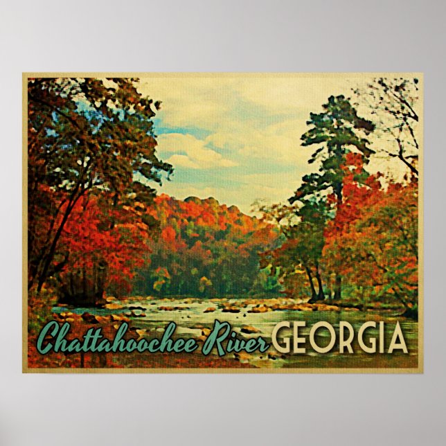 Fluss Chattahochee Georgia Poster (Vorne)