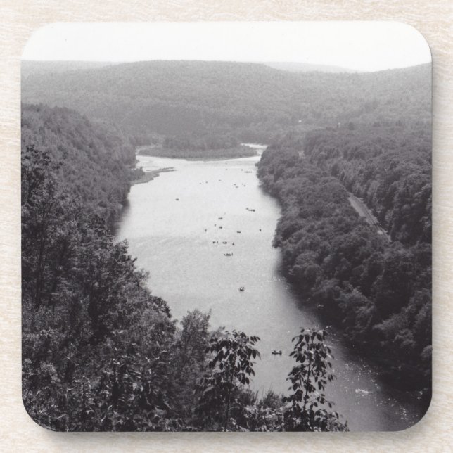 Fluss Circle Getränkeuntersetzer (Vorderseite)