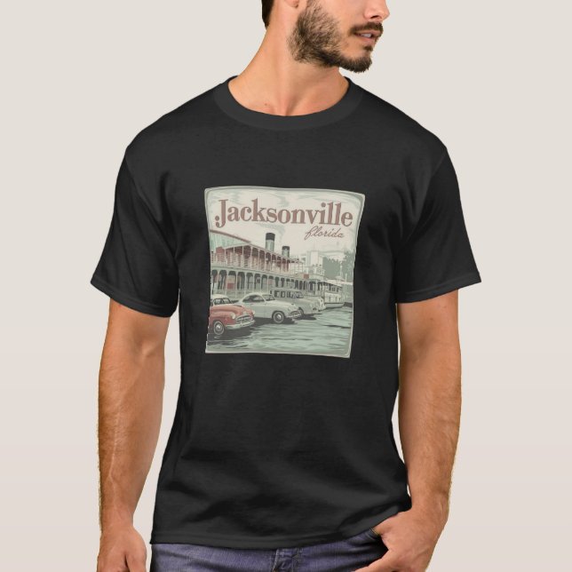 Fluss City Souvenir T-Shirt (Vorderseite)