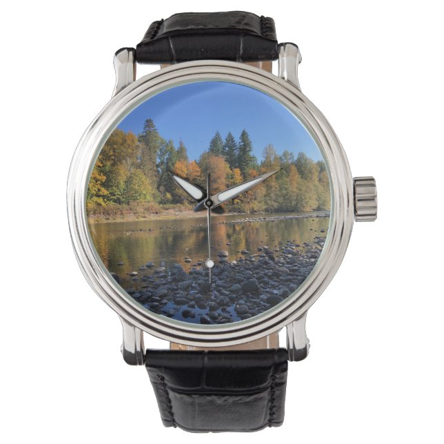 Fluss Clackamas, OR Armbanduhr (Vorderseite)