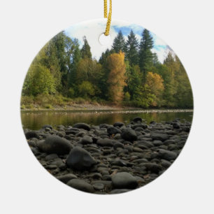 Fluss Clackamas, OR Keramik Ornament