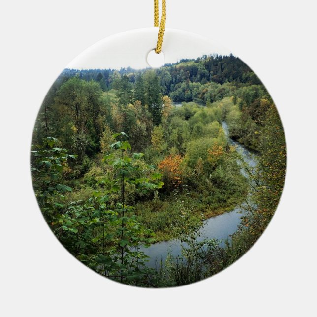 Fluss Clackamas, OR Keramik Ornament (Vorne)