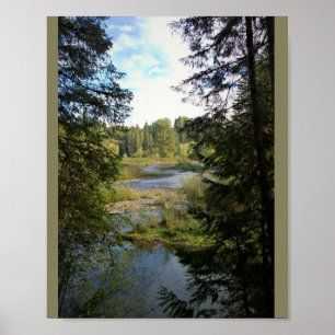 Fluss Clackamas, OR Poster
