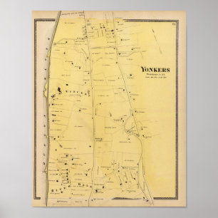 Fluss Dale und St. Vincent Atlas Karte Poster