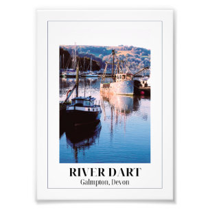 Fluss Dart, Galmpton, Devon Fotodruck
