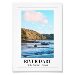 Fluss Dart, Stoke Gabriel, Devon Fotodruck
