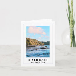 Fluss Dart, Stoke Gabriel, Devon Karte