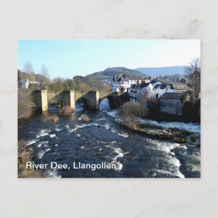 Fluss Dee bei Llangollen Postkarte
