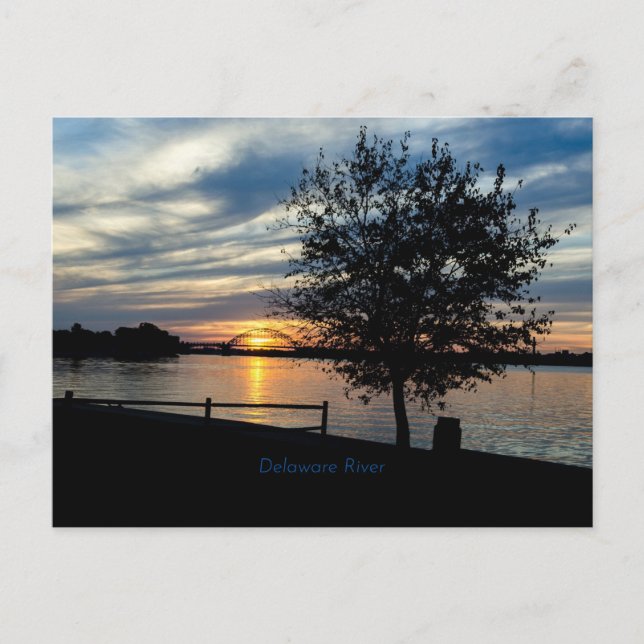 Fluss Delaware, landschaftliches Foto, Postkarte (Vorderseite)