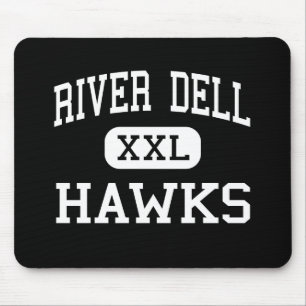 Fluss Dell - Falken - hoch - Oradell New-Jersey Mousepad