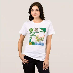 Fluss der aufsteigenden Drachen weiß Tri-Blend Shirt
