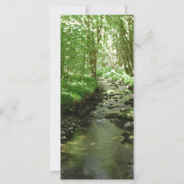 Fluss, der durch Wälder fließt. (Vorderseite)