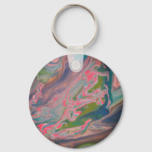 Fluss der Farben Fluss Farbe Kunst Schlüsselanhänger