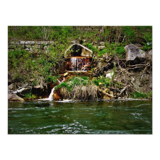 "Fluss der Mühle" Fotodruck (Vorne)