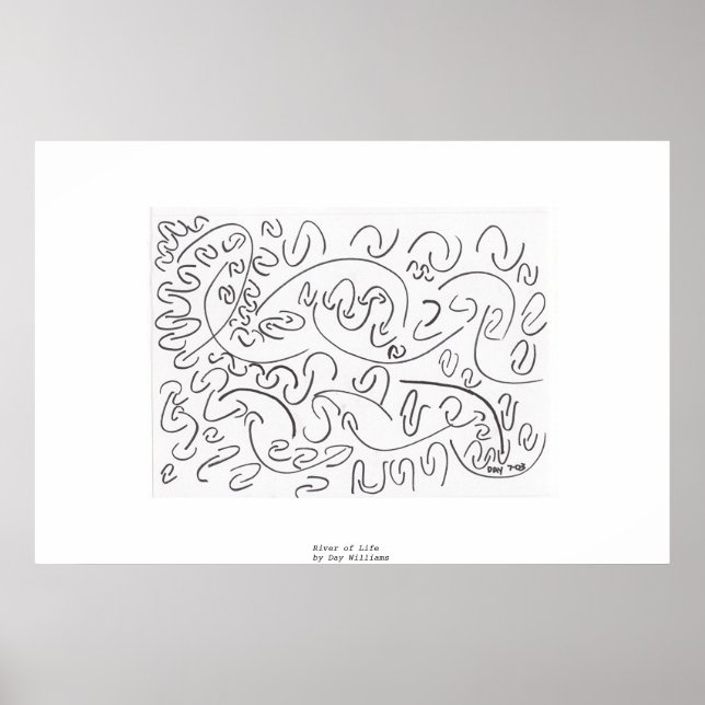 Fluss des Lebens Poster (Vorne)