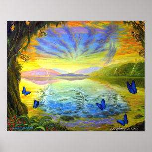 Fluss des Lebenswappens Poster