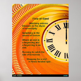 Fluss des Sandes Poster