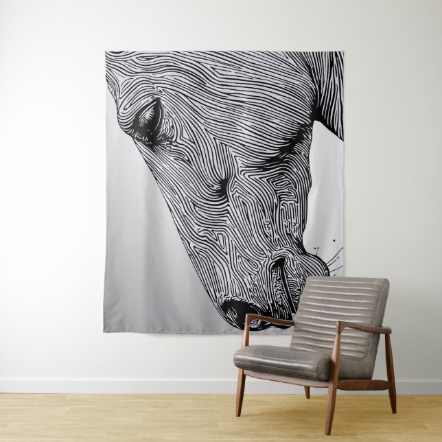 Fluss des Wilden Minimalistischen Schlupfs Wandteppich (Beispiel)