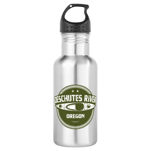 Fluss Deschutes, Oregon Edelstahlflasche (Vorderseite)