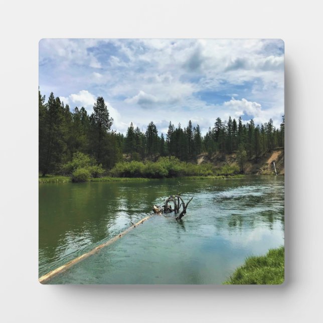Fluss Deschutes, Oregon Fotoplatte (Vorderseite)