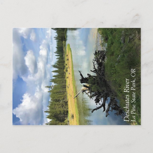 Fluss Deschutes, Oregon Postkarte (Vorderseite)