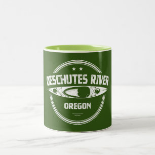 Fluss Deschutes, Oregon Zweifarbige Tasse