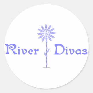 Fluss Divas Runder Aufkleber