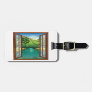 Fluss durch ein offenes Fenster-Gepäckanhänger Gepäckanhänger