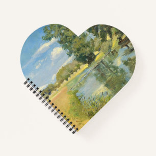 Fluss durch eine ernste Landschaft, Sommer Notizbuch