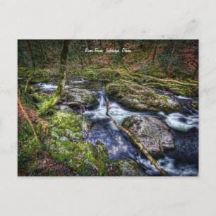 Fluss Erme, Ivybridge, Devon Postkarte