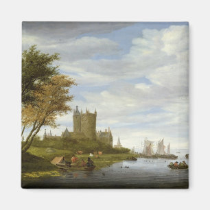 Fluss Estuary mit Schloss Magnet