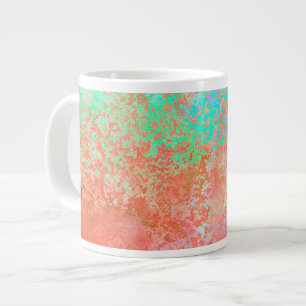 Fluss Feuer Orange Alkohol Tinte Abstrakt Jumbo-Tasse
